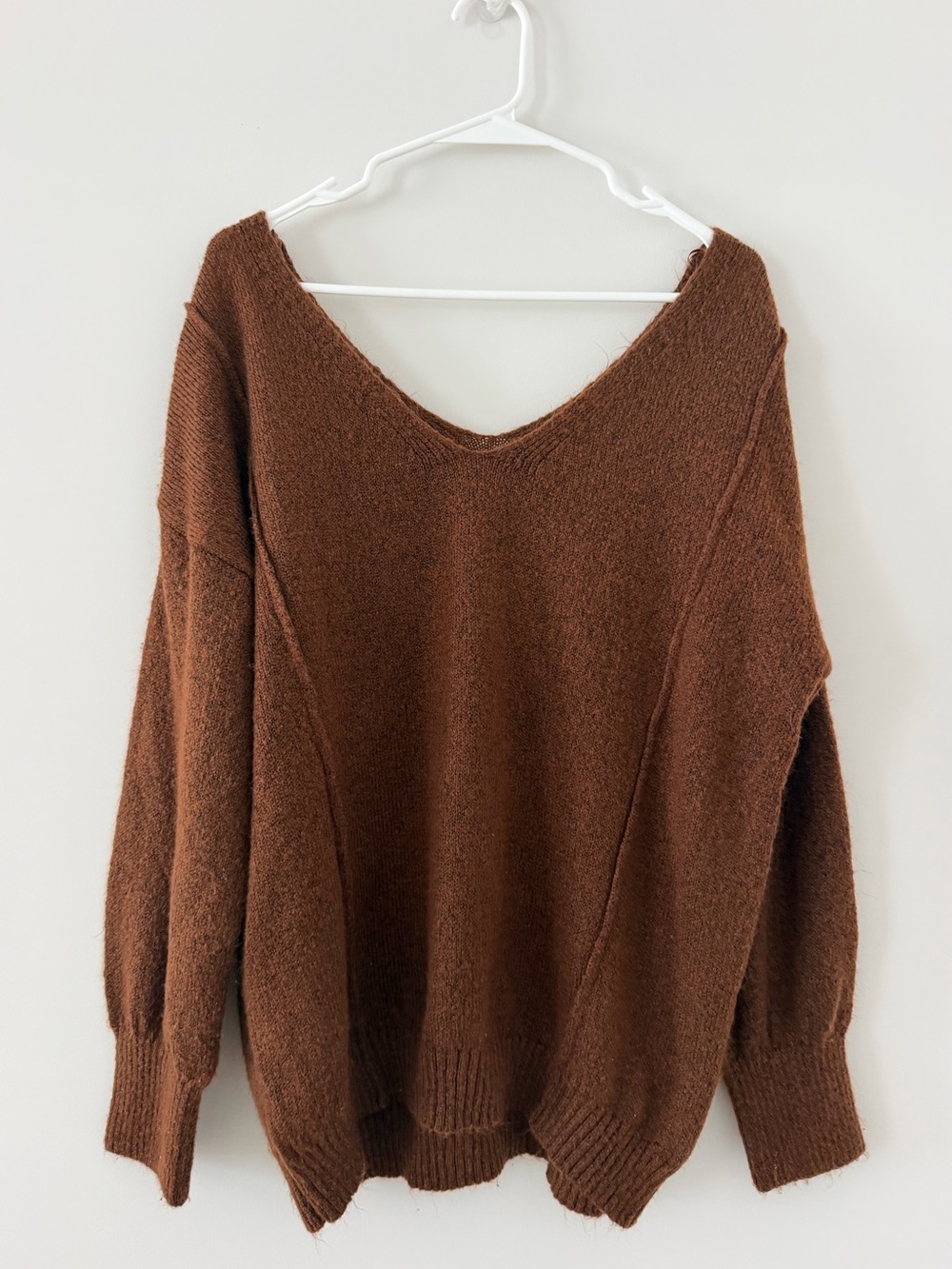 rue21 Brown V Neck Pullover Sweater Women’s Medium